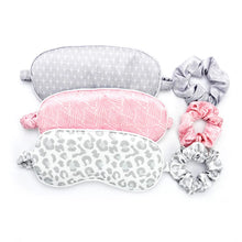 Load image into Gallery viewer, 5 More Minutes Silky Satin Eye Mask and Scrunchie Set
