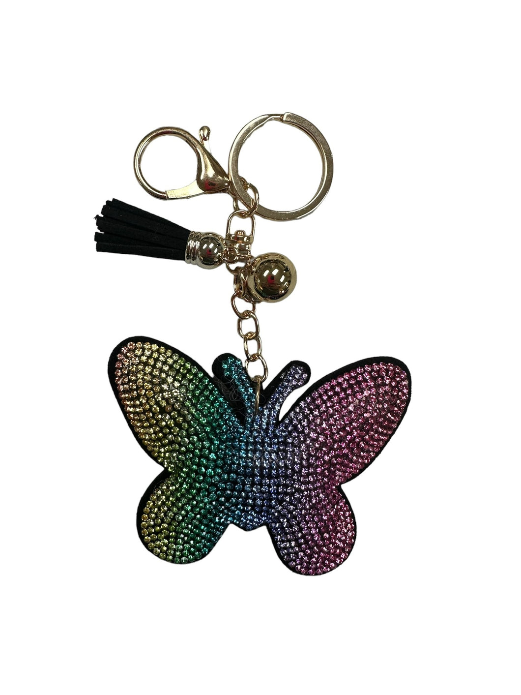 Rainbow Butterfly Keychain